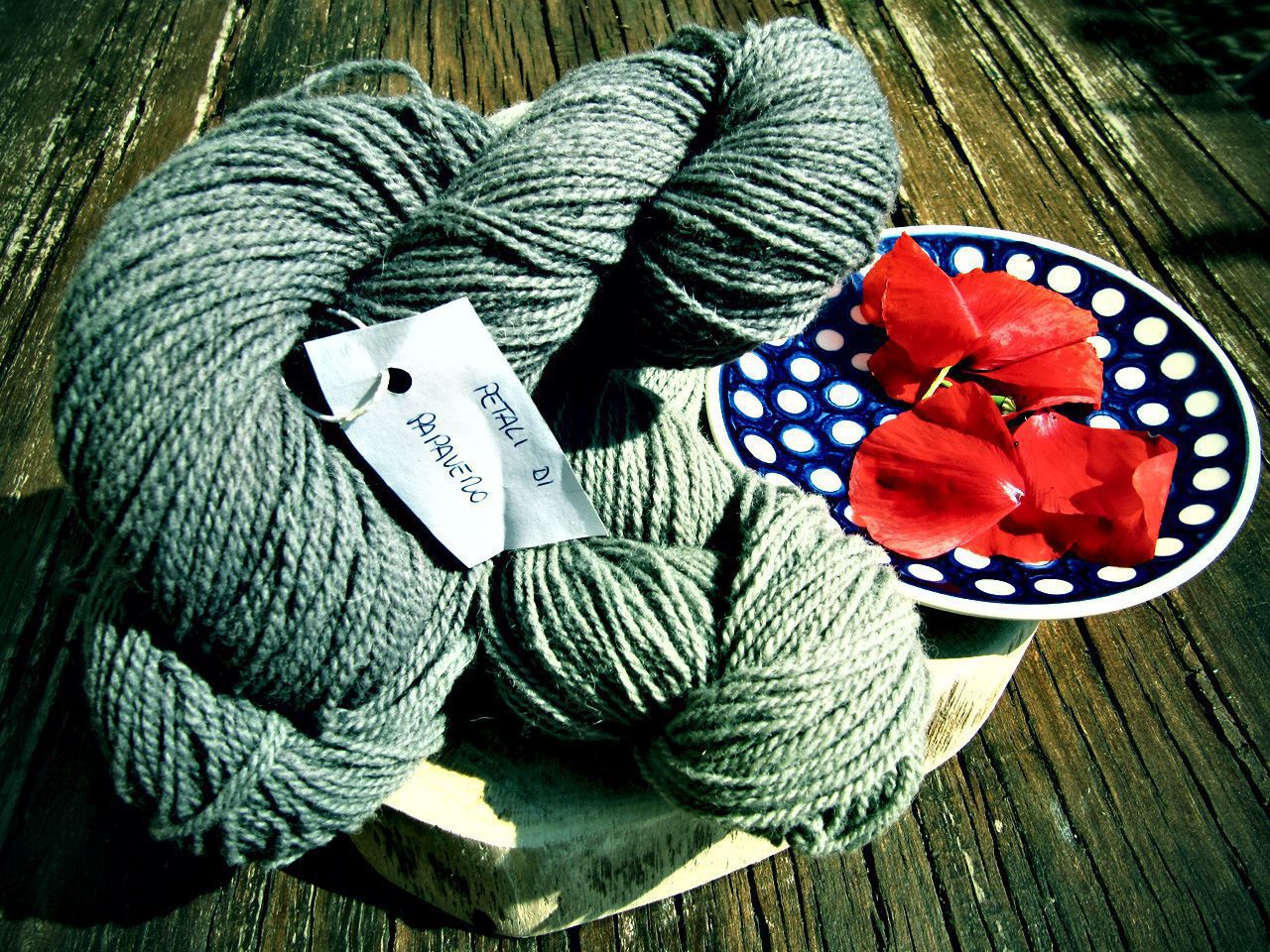 Lana da Sballo con il papavero!