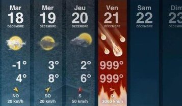 A volte le previsioni meteo non sono esatte…